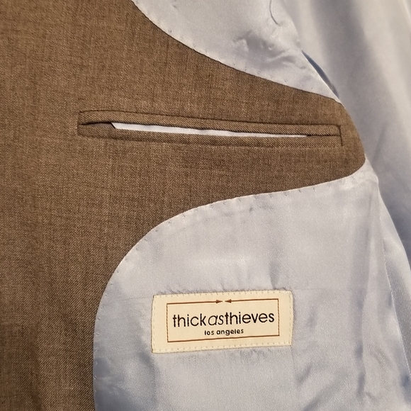 Thick As Thieves LA Custom Grey Suit Blazer Jacket - Picture 7 of 8